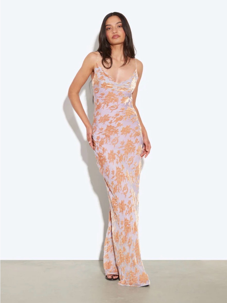 Rat & Boa Athena Lavender Slip Maxi Dress
